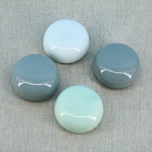 低盖影青釉印泥盒 文风窑个性创意 文房书法美术用品 工艺品