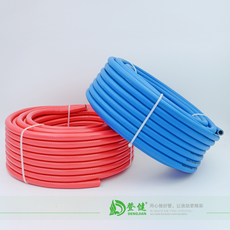 厂家直销10mm 氧气带 橡塑三胶两线乙炔管 高压工业油橡胶软管