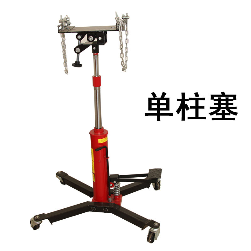 Elevador hidráulico de transmisión de doble cilindro de 0.5T de alta posición para taller de reparación de automóviles, herramienta profesional para extraer soportes de caja de cambios y rodamientos.