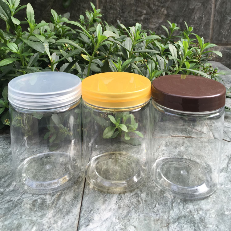 8.5*12 plastic bottle transparent food sealed jar pet snacks scented tea biscuit box packaging can jar wholesale