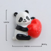 Fruit cartoon three dimensional fridge magnet, magnetic strong magnet, panda