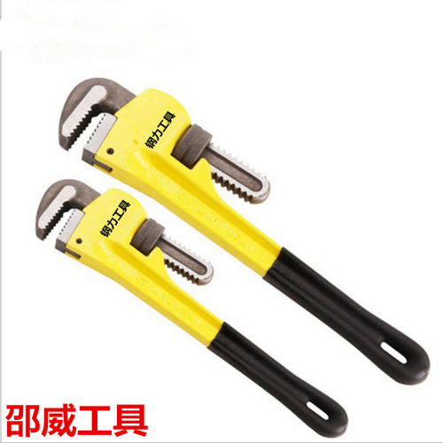 Factory Price American Style Heavy Duty Pipe Wrench Quick Pipe Clamp Hand Tool High Carbon Steel Labor Saving Wrench Wholesale