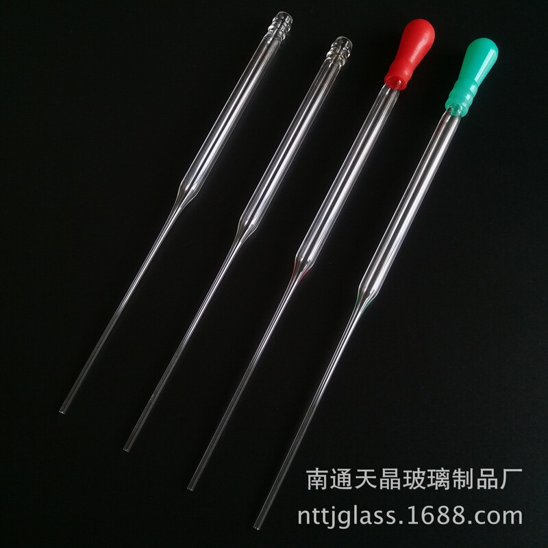 Glass Dropper Plastic Tip Straw 8* 15/20cm High Borosilicate Glass Push Mouth Brushed Laboratory Dropper