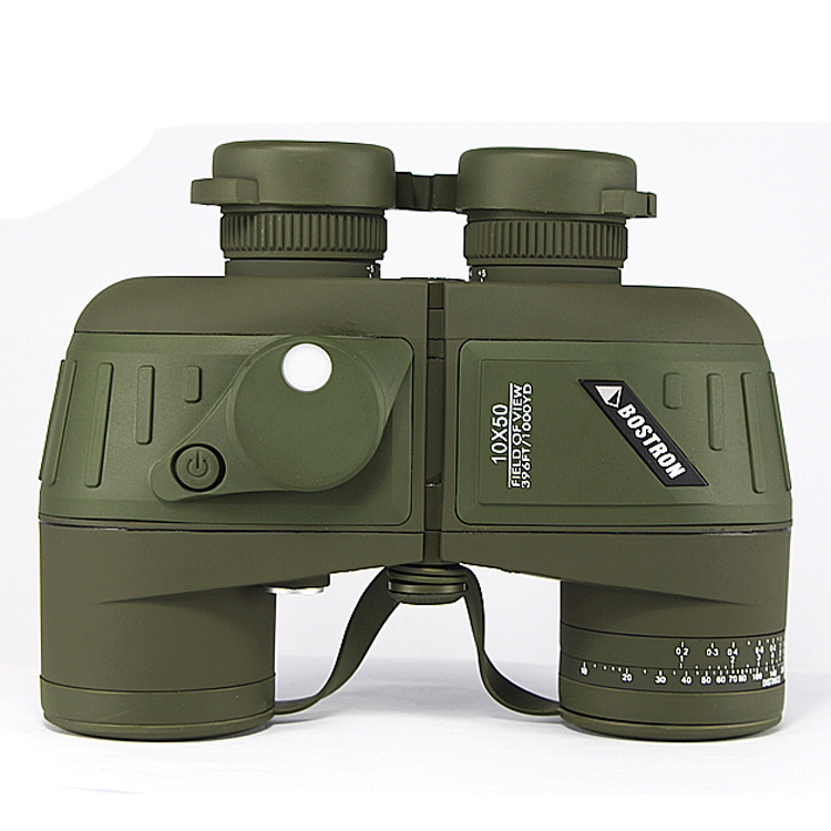 Binoculars 10x50 With Rangefinder & Compass Waterproof Night Vision_voghion.com