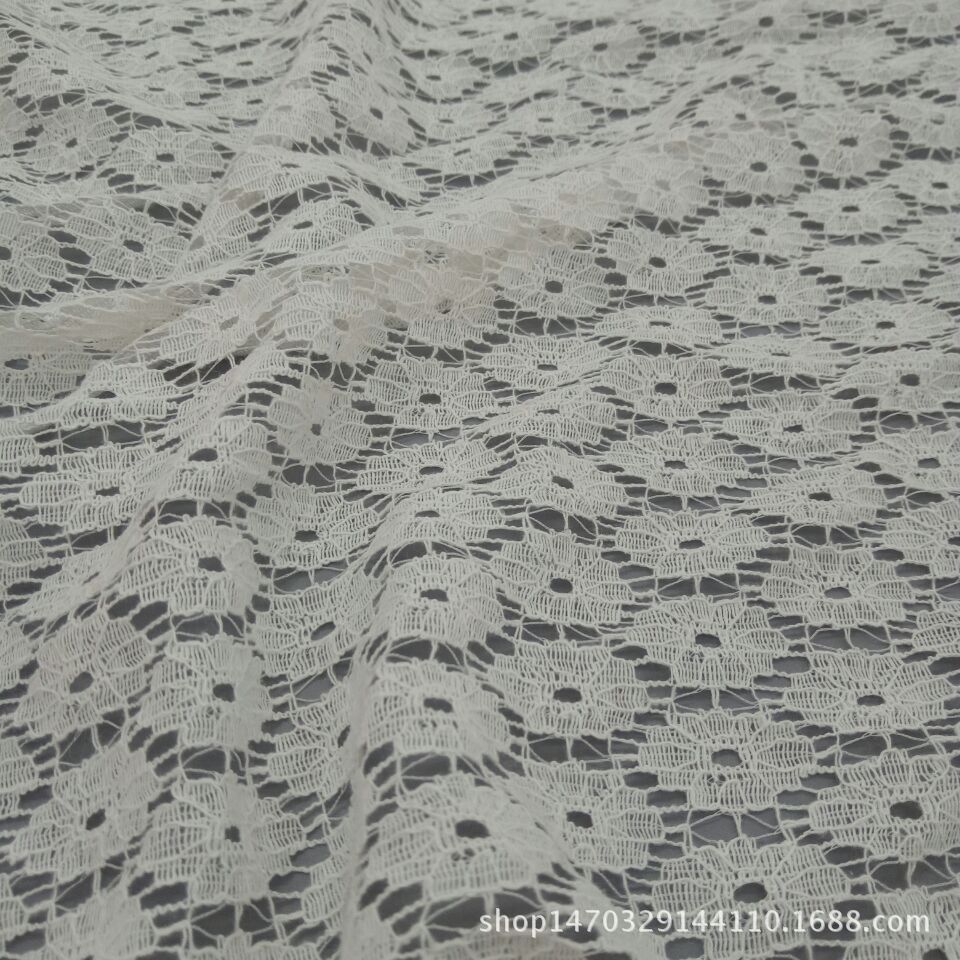 厂家现货批发 锦棉小铜钱 蕾丝面料 各种女装童装搭配面料