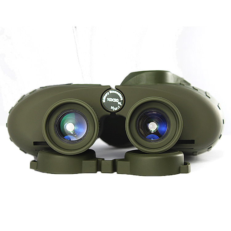 Binoculars 10x50 With Rangefinder & Compass Waterproof Night Vision_voghion.com