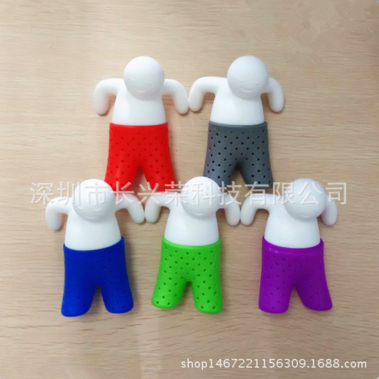 创意硅胶小人泡茶器 茶先生滤茶器 小人泡茶工具 懒人用品