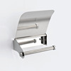 Hotel paper rack toilet stainless steel toilet rolling paper box European paper box project