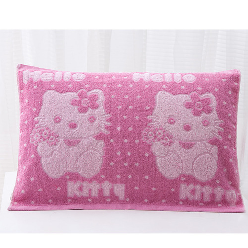 Manufacturer wholesale old-fashioned pure cotton pillow towel soft towel material four seasons household pillow towel street stall supermarket labor insurance pillow towel