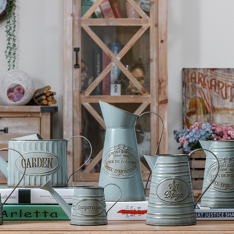 Antique Iron Flower Pot Iron Home Fleshy Flower Pot Dried Flower Decorative Flower Pot Home Decorations