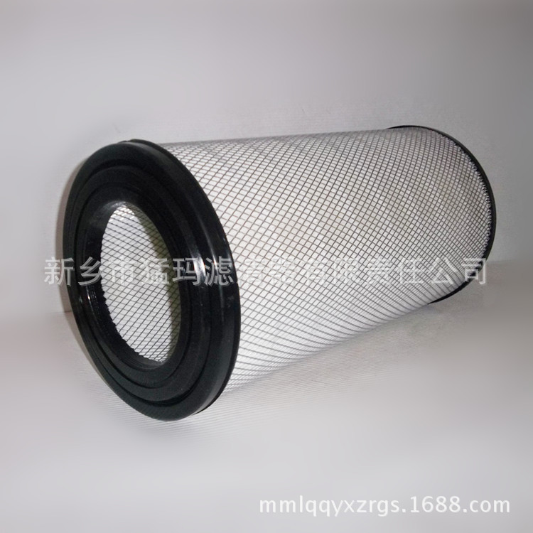 现货供应空气滤芯玉柴发电机滤芯配件替代件黑色PU单通空滤