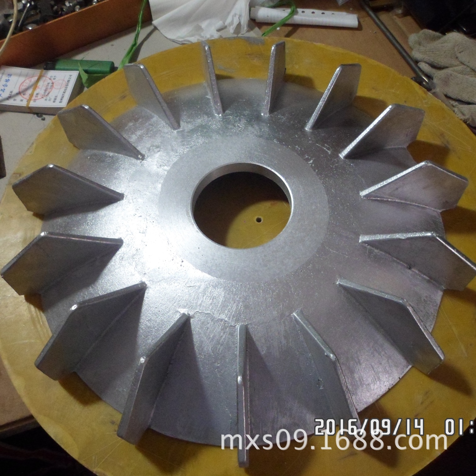 厂家外径405的铝风叶 电机改制风叶  设备风扇叶