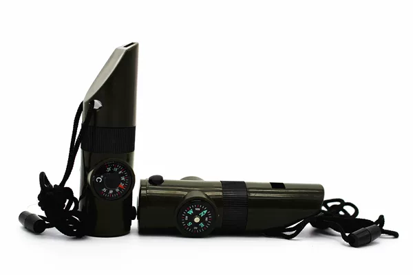 Wholesale Outdoor Camping Life-saving Whistle Seven-in-one Whistle 7-in-1 Whistle Multi-function Whistle Outdoor Supplies