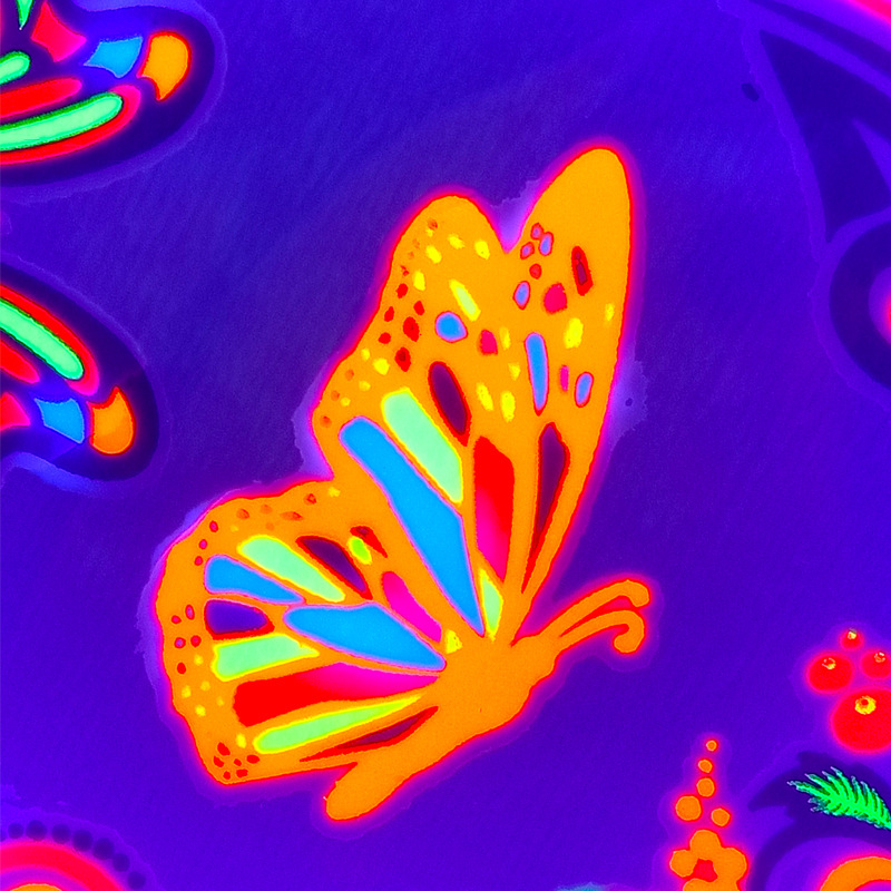 Tatuajes Temporales Faciales de Mariposa 3D de Papel Impermeable Fluorescente para Cara y Festivales image 5