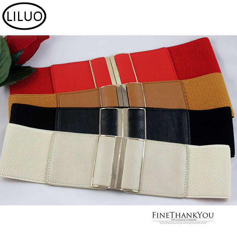6cm de ancho simple sello elástico de la cintura de las mujeres abajo chaqueta cinturón decorativo versátil elástico cinturón ancho ventas directas de la fábrica