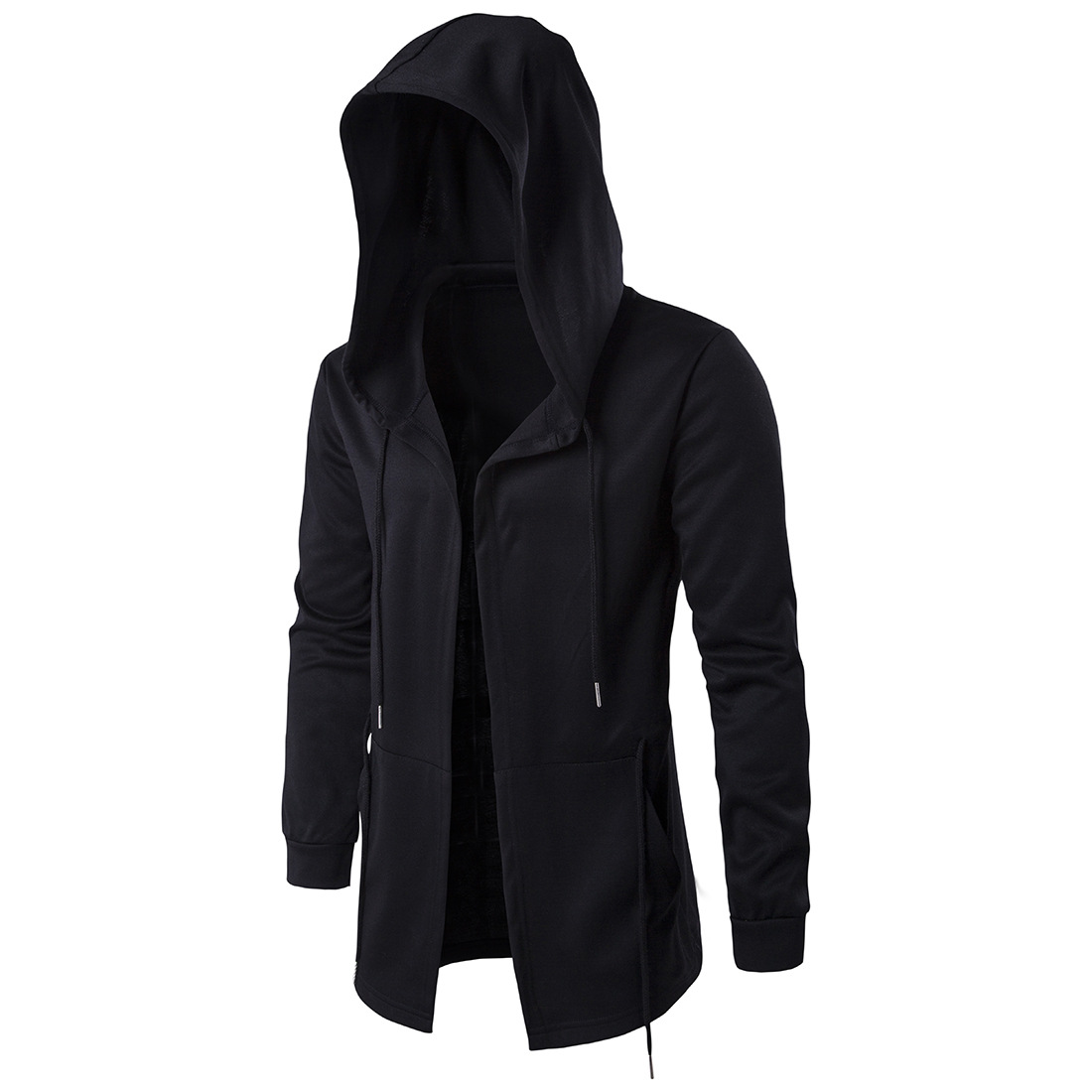 Otoño 2020 Dark Men's trench coat hombres manto mago capa con capucha más tamaño XD045