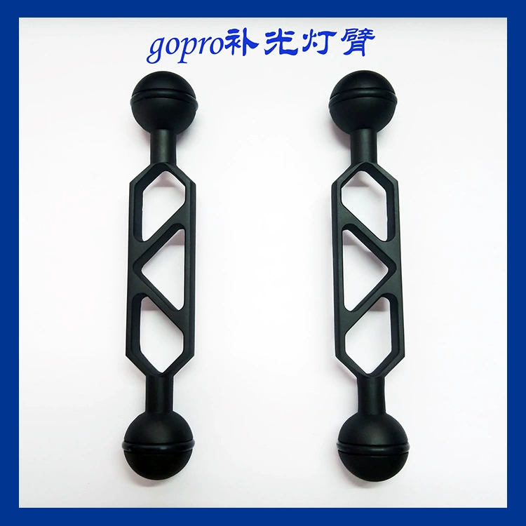 Аксессуары для GOPRO, сверхлегкий светильник для подводного плавания из алюминиевого сплава с ЧПУ, шаровой шарнирный кронштейн, светильник с зажимом-бабочкой