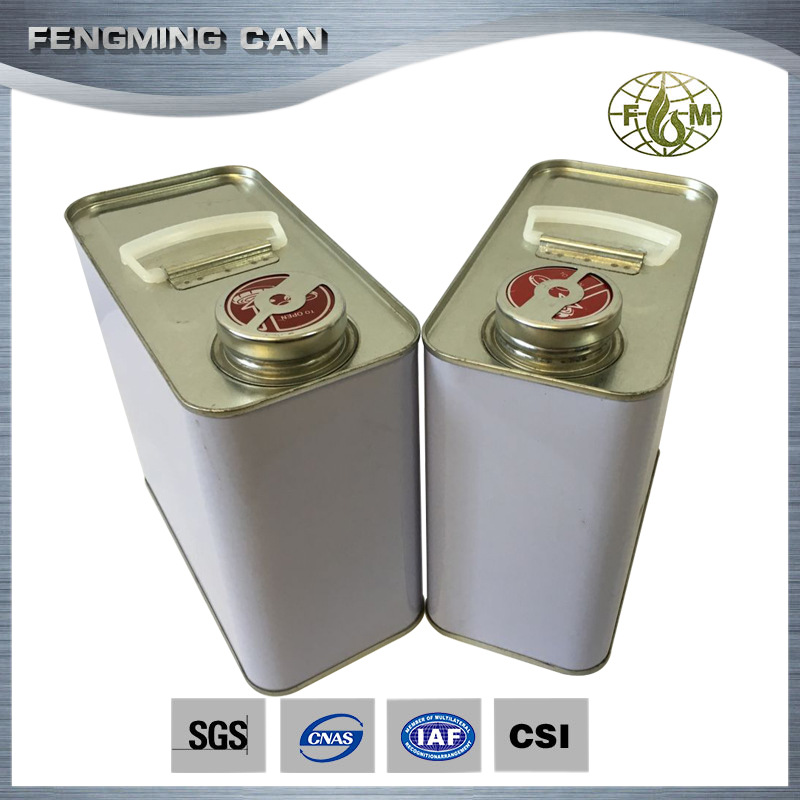 2L 方形油漆罐 密封涂料包装桶马口铁罐 固化剂铁桶铁罐头厂家