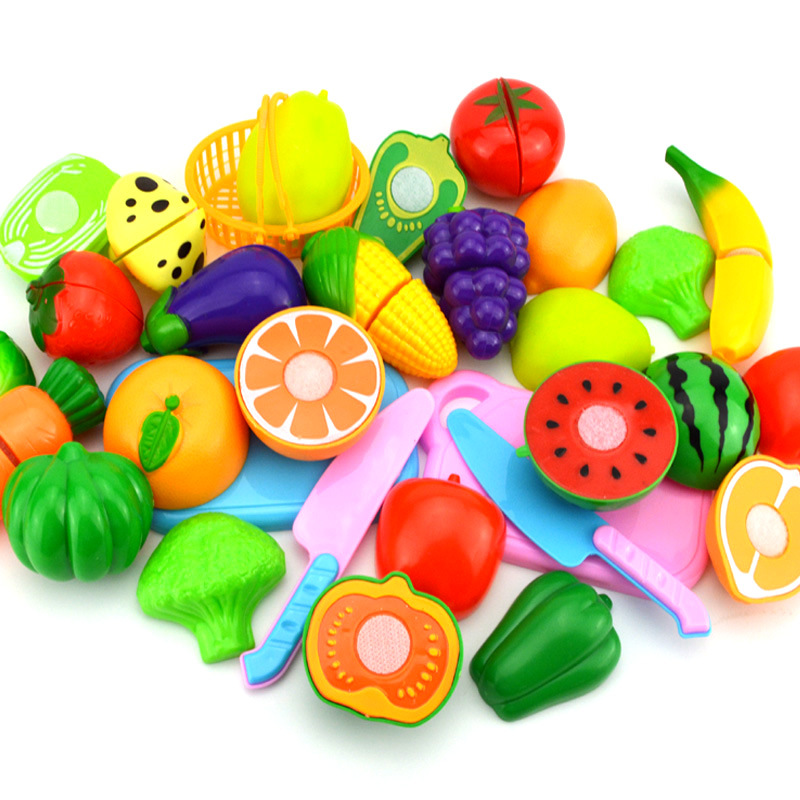 Cross-border Toys Girls Play Home Toys Che Che Le Vegetables and Fruits Children's Simulation Kitchen Cooking Kitchenware suit