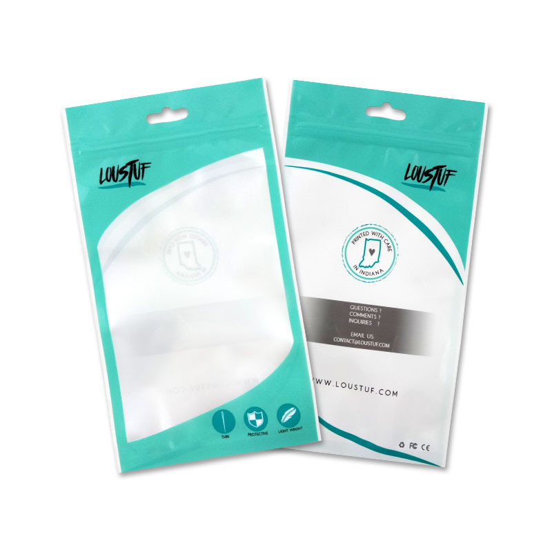 深圳工厂供应VGA线材包装袋  OPP卡头袋  珠光膜卡头袋