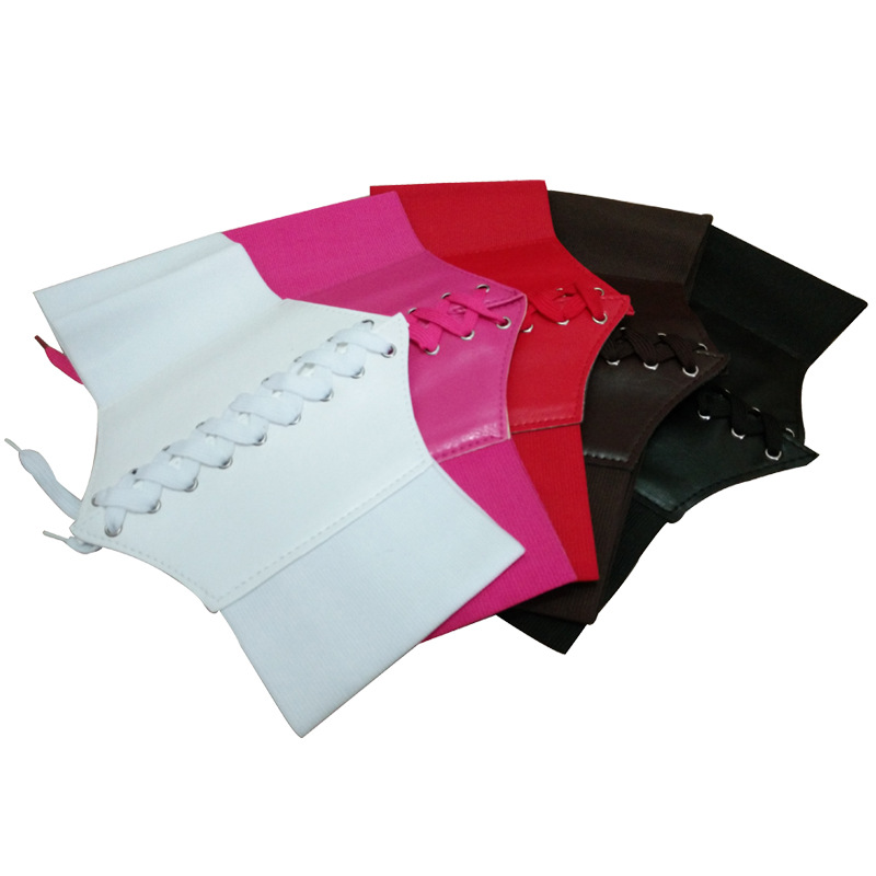 Estilo europeo y americano cinturón elástico ancho estilo coreano cintura elástica sello decoración de las mujeres con vestido simple moda todo partido suéter