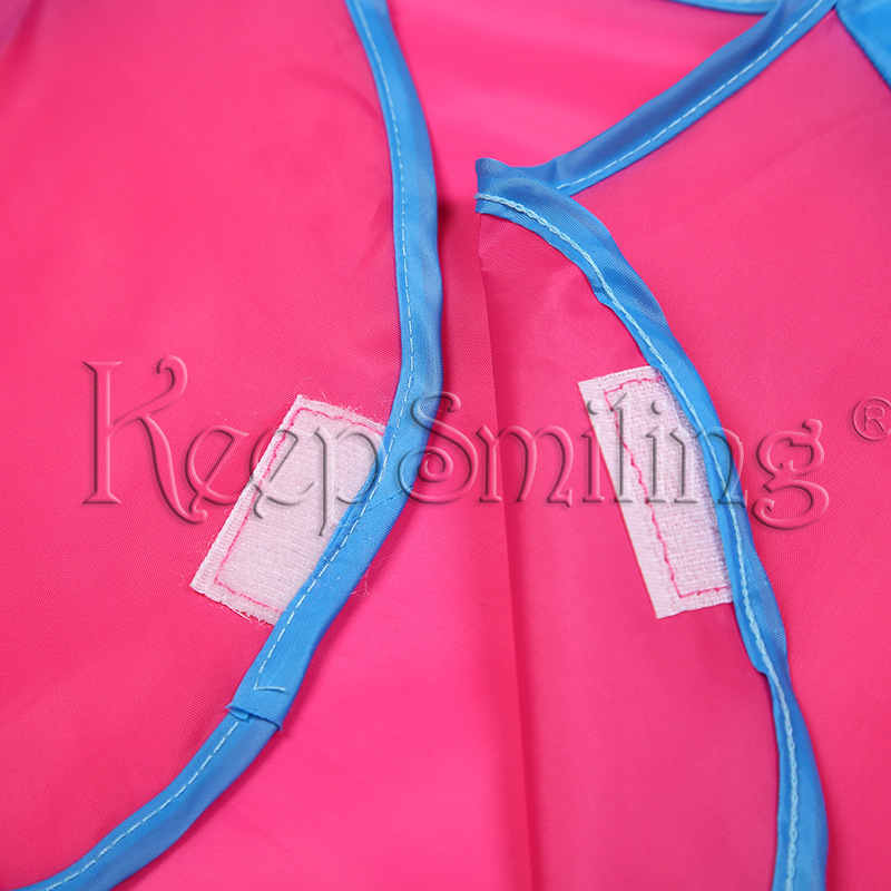 Fabricante en stock Pintura de abrigo impermeable para niños Delantal de manga larga Pintura de bebé Babero de nylon Vestido inverso impermeable