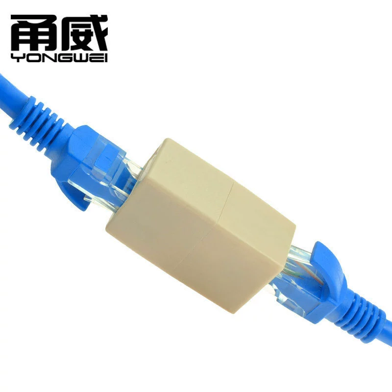 RJ45 сетевой разъем 8P8C, сетевой кристаллический разъем для соединения компьютерной сети extend прямой разъем
