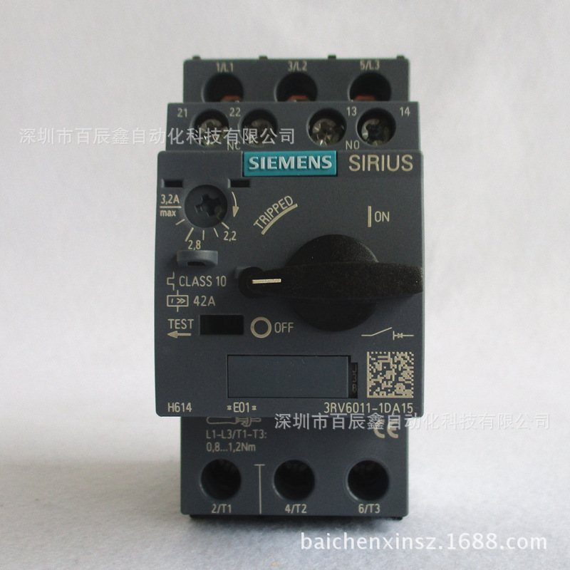 西门子断路器3RV6011-1DA15 马达保护断路器