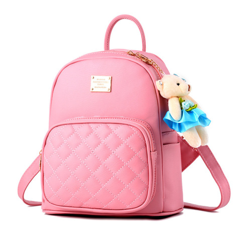  Autumn and Winter New Large Capacity Casual Backpack Korean Style Trendy Fashion Ladies Bag Bear School Bag One Piece Dropshipping