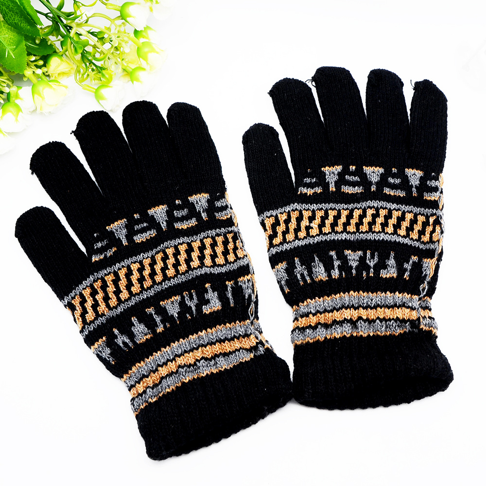 남성용 손가락 장갑 혼합 색상