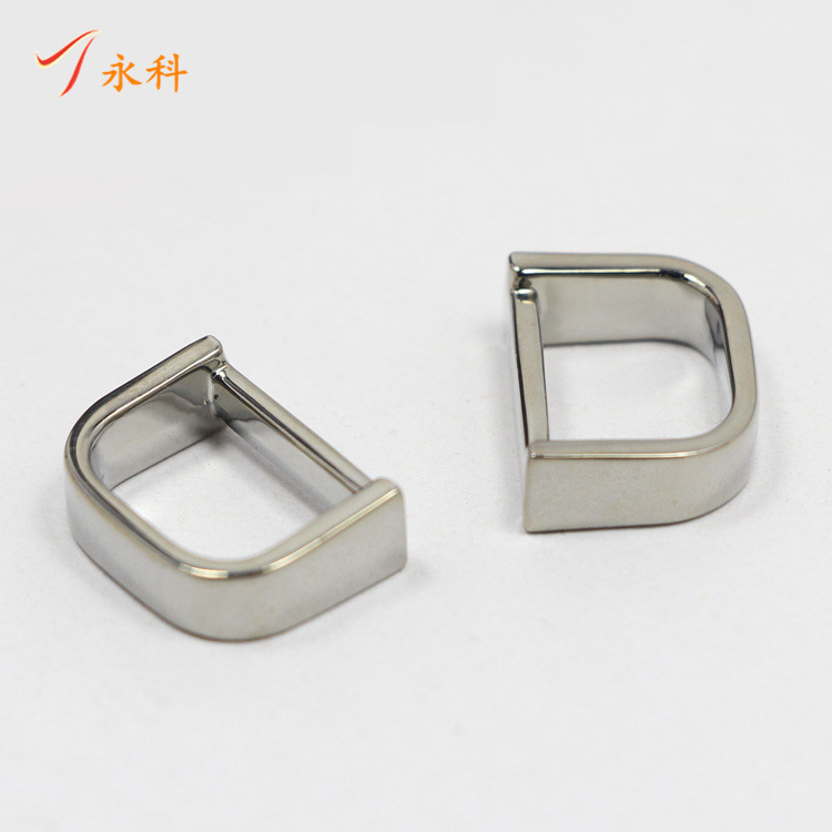 批发箱包五金配件4分皮带戒指合金小d扣织带插扣d型环金属尾扣