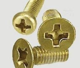 铜螺丝铜沉机,十字纯铜平头,平头机丝铜沉头机螺钉,GB8A级螺钉