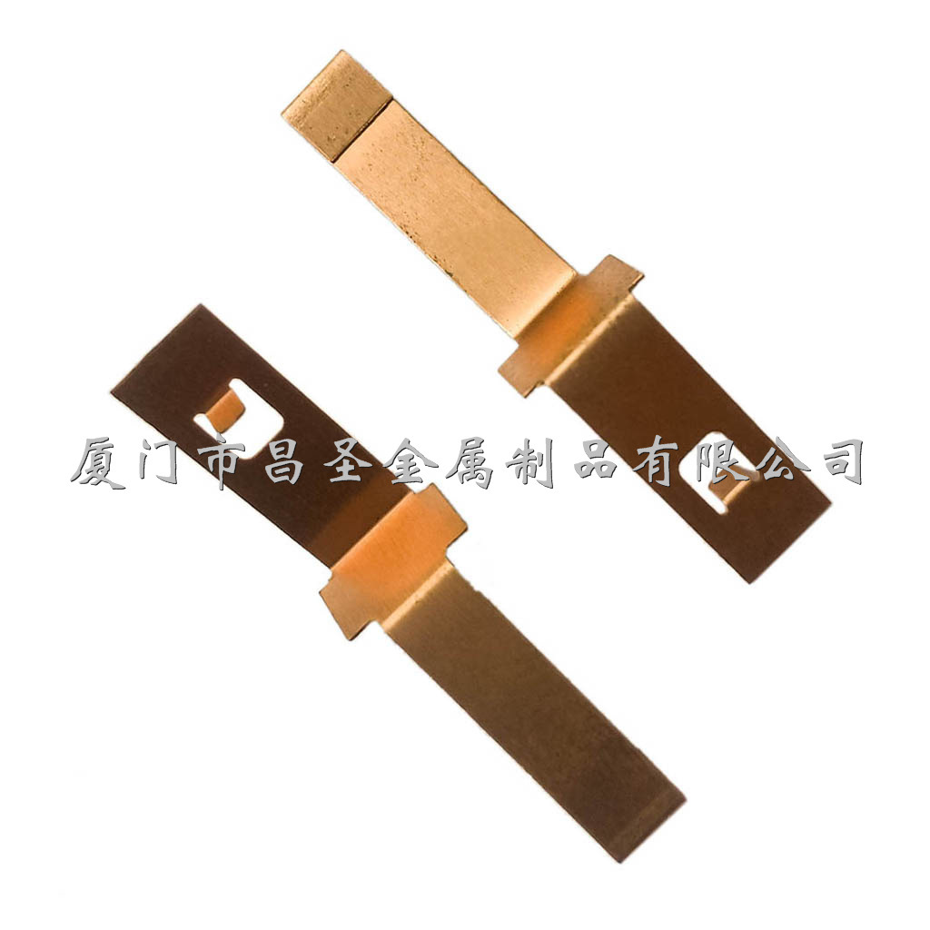 厦门工厂冲压加 工定 制铜质镀银1078弹片