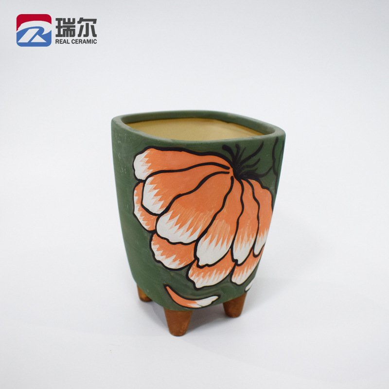Ceramic Succulent Flower Pots, Courtyard Garden Houses, Succulent Ceramic Flower Pots, Handicrafts and Decorations, Customization