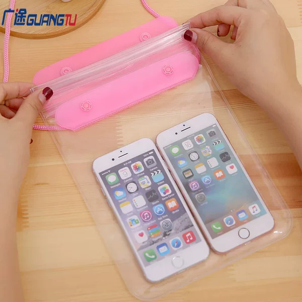 Outdoor Swimming Waterproof Bag Rafting River Tracing Bag Mobile Phone Waterproof Bag Touch Screen Foreign Trade Waterproof Mobile Phone Bag Wholesale