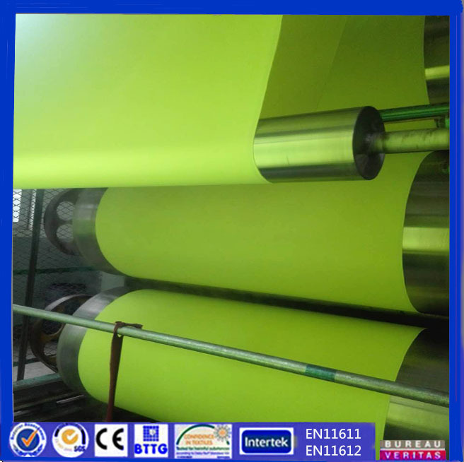 荧光面料涤棉混纺 环卫服 警示服防水面料