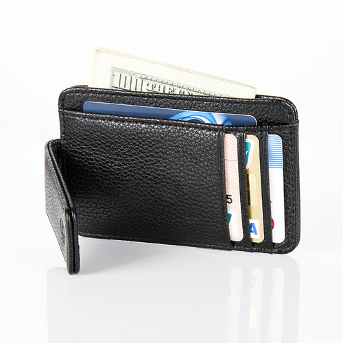 Cross-border hot selling fashionable men's wallet dollar card holder women's magnetic buckle portable creative card holder physical supply