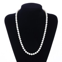 环保高档珍珠项链婚礼 长款珍珠毛衣链女 欧美大牌 项饰简约 长