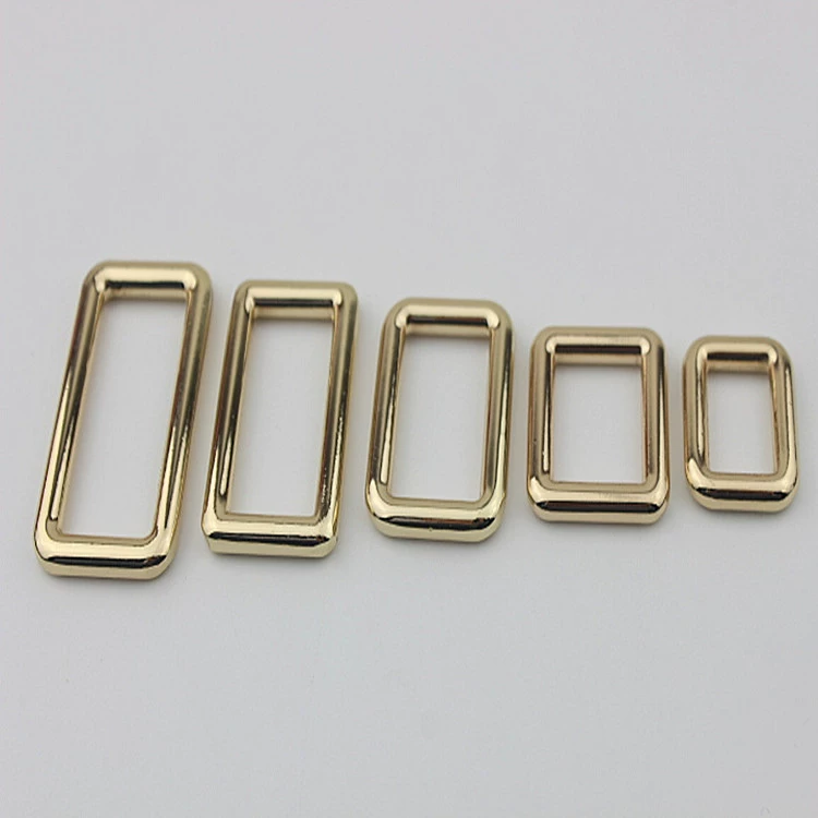 Высококачественная подвесная обшивка 6 минут 1 дюйм 21 дюйм половина мешка Аппаратные аксессуары цинковый сплав литье под давлением квадратная пряжка сумка с регулирующей пряжкой