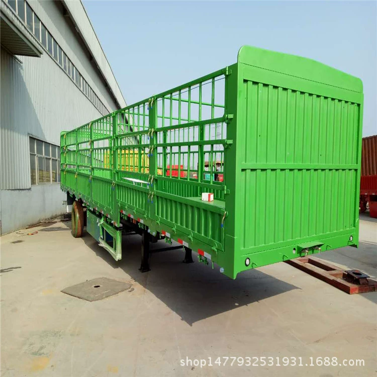 Обработка подержанного плоскопанного транспортного полуприцепа Низкоплоский транспортный полуприцеп 13 метров новый прицеп