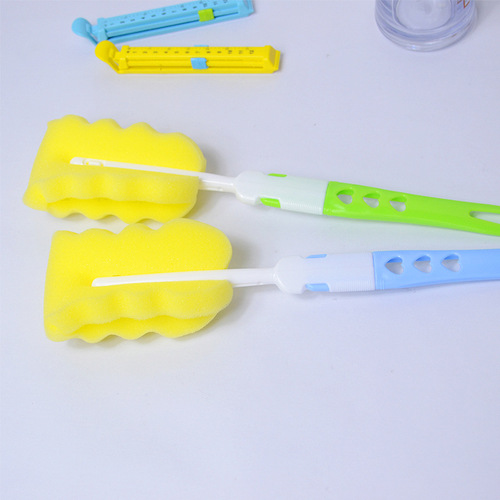 Factory direct sale Aixin high-quality detachable replacement baby sponge bottle cleaning brush, cup brush, bottle brush