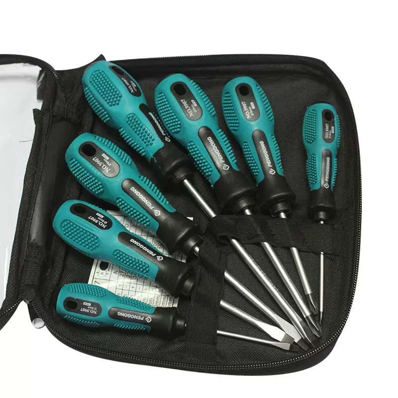 鹏工十字一字螺丝刀批发 铬钒钢强磁硬度手动螺丝批 起子小改锥