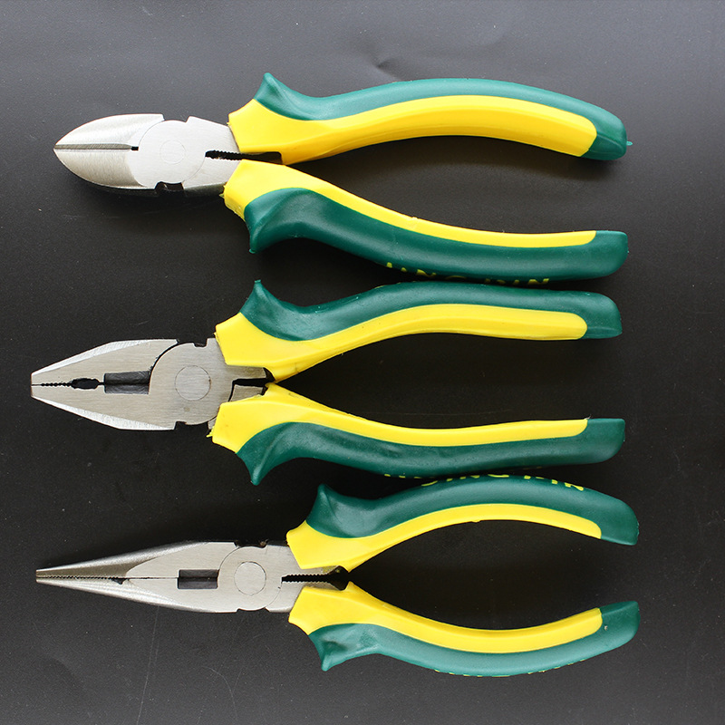 Fabricante Pang marca larga mango clásico alicates diagonales Alicates de punta afilada alicates de alambre de acero herramientas de hardware manual alicates