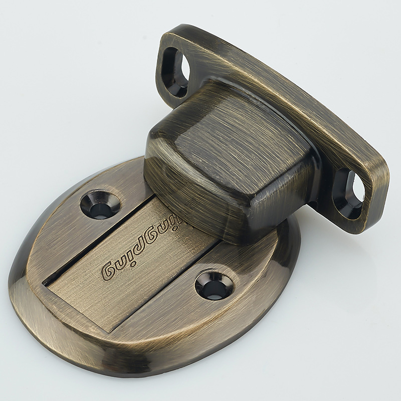 Punch-free piso de succión puerta invisible puerta táctil tapón de la puerta fuerte Baño de succión magnética anti-colisión tapón de la puerta al por mayor tapón de la puerta