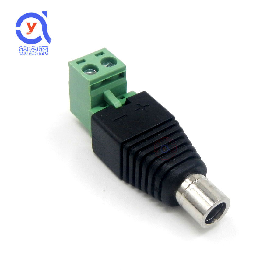 DC接头/DC母电源接头/DC母头转接端子直流转弯头可拔插式监控L型