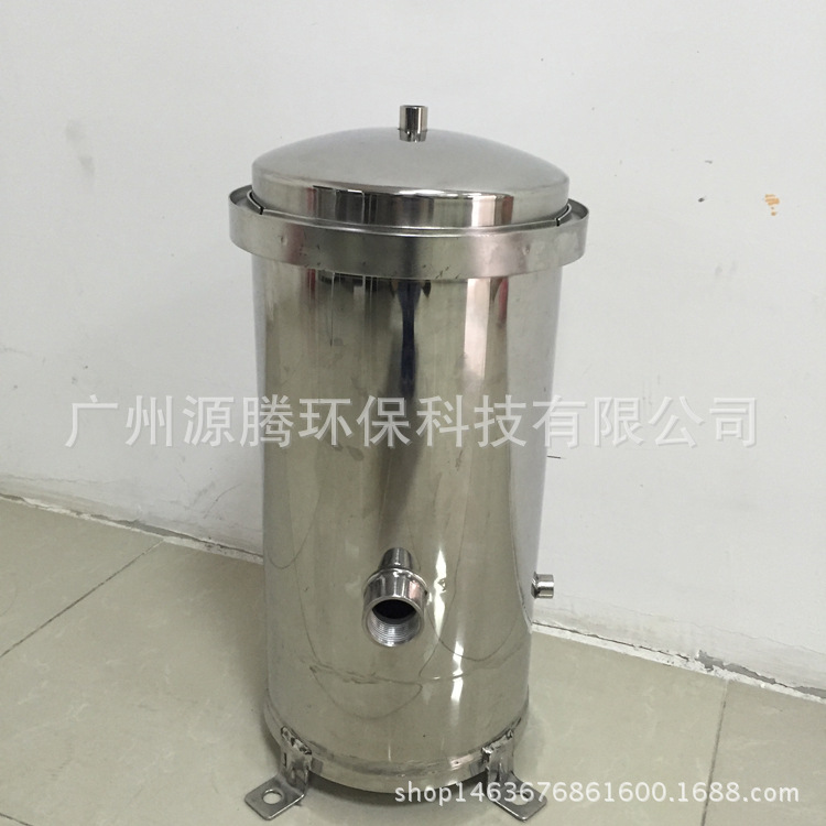 10寸5芯不锈钢精密过滤器 水处理设备保安过滤器 反渗透前置过滤