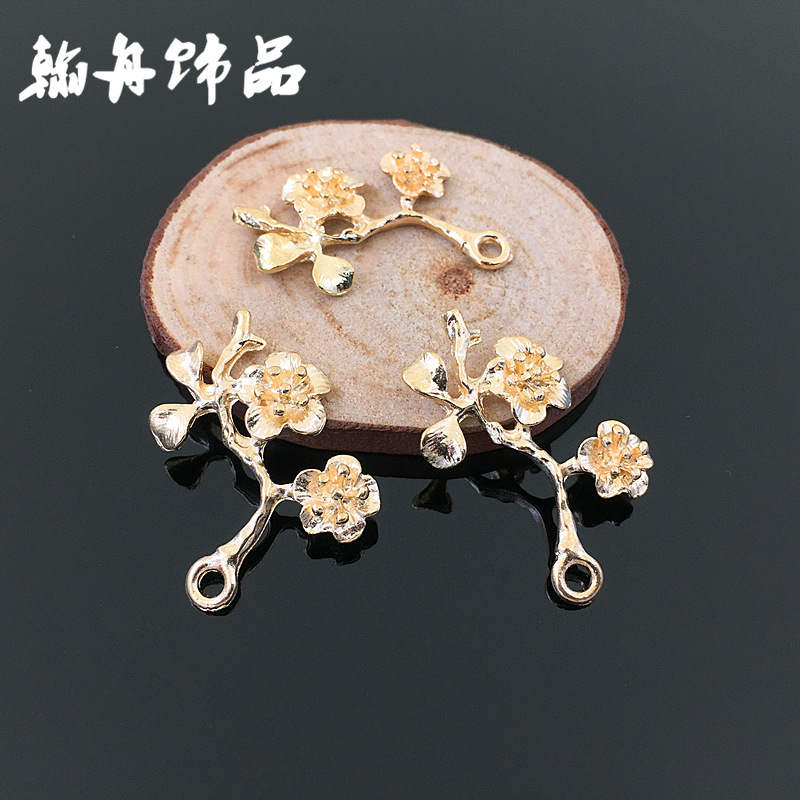 新娘头饰diy合金发饰配件水钻树叶手工配件现货批发手捧花