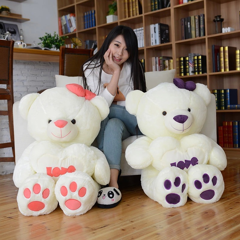 毛绒玩具公仔爱心LOVE泰迪熊 抱心女朋友生日礼物毛绒娃娃代发