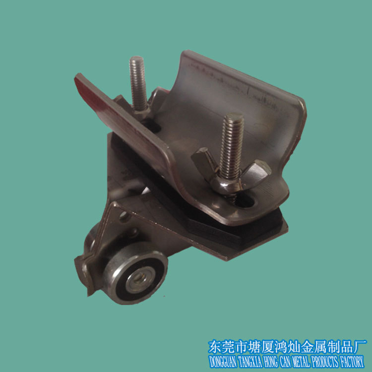 厂家直销c30拖缆小车 304半不锈钢C型轨道滑轮 电镀C型槽滑车配件