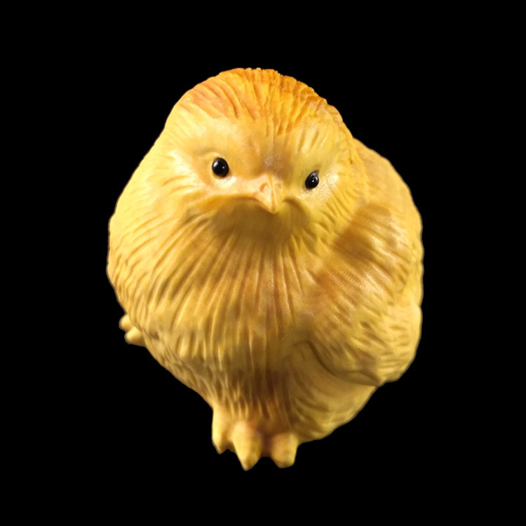 新款小鸡  黄杨木雕  木制工艺品  家居摆件  手把件